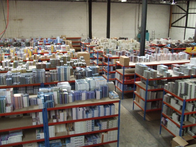 Some of our extensive picking racks