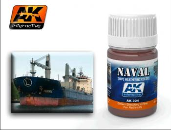 AK Interactive - 35ml Brown Streaking Grime for Red Hulls