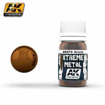 AK Interactive - 30ml Extreme Metal Paints - Bronze