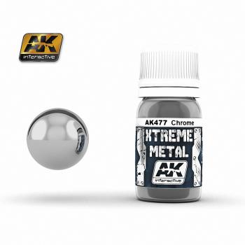 AK Interactive - 30ml Extreme Metal Paints - Chrome