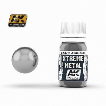 AK Interactive - 30ml Extreme Metal Paints - Aluminium