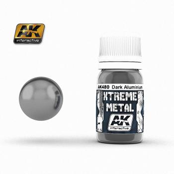 AK Interactive - 30ml Extreme Metal Paints - Dark Aluminium