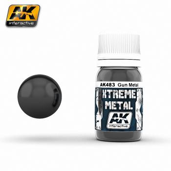 AK Interactive - 30ml Extreme Metal Paints - Gun Metal