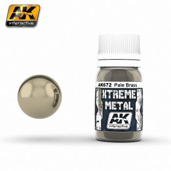 AK Interactive - 30ml Extreme Metal Paints - Pale Brass