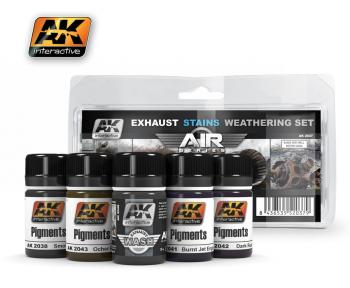 AK Interactive - Exhaust Stains Weathering Set