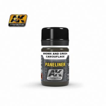 AK Interactive - 35ml Paneliner for Brown and Green Camouflage