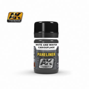 AK Interactive - 35ml Paneliner for White and Winter Camouflage