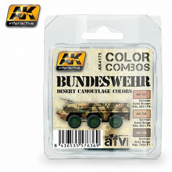 AK Interactive - Bundeswehr Desert Camouflage Color Combo Set