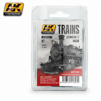 AK Interactive Trains - Locomotive & Wagon Weathering Set