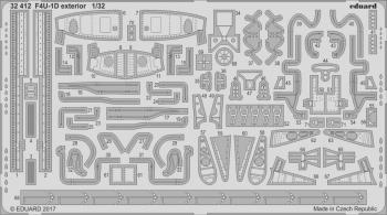 Eduard Photoetch 1:32 - F4U-1D Exterior (Tamiya)