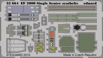 Eduard Photoetch 1:32 - EF2000 Single Seater seatbelts (Revell)