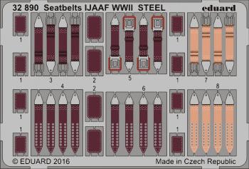 Eduard Photoetch 1:32 Steel Seatbelts IJAAF WWII