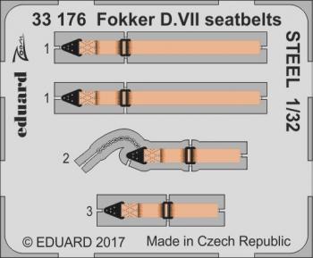Eduard Photoetch (Zoom) 1:32 - Fokker D.VII Seatbelts (Wing)
