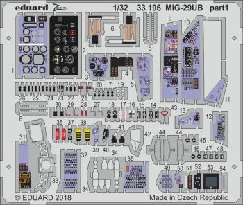 Eduard Photoetch 1:32 -MiG-29UB Flanker-B (Tru)