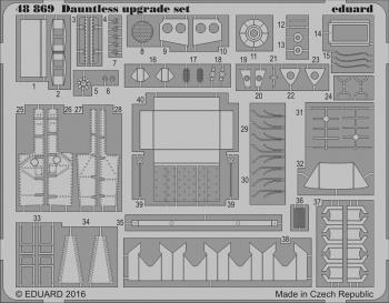Eduard Photoetch 1:48 - Dauntless Upgrade Set (EDK1165)