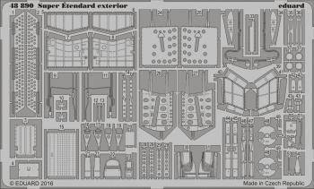 Eduard Photoetch 1:48 - Super Extendard Exterior (KIN48061)