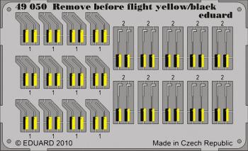 Eduard Photoetch 1:48 - Remove Before Flight - yellow/black