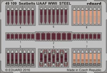 Eduard Photoetch 1:48 Steel Seatbelts IJAAF WWII