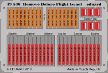 Eduard Photoetch 1:48 - Remove Before Flight - Israeli