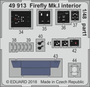 Eduard Photoetch 1:48 - Fairey Firefly Mk.I Interior (Tru)