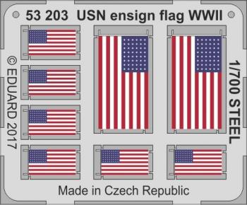 Eduard Photoetch 1:700 - USN Ensign Flag WWII Steel