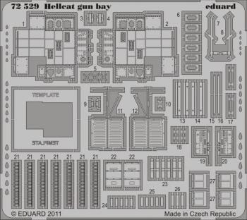 Eduard Photoetch 1:72 - Hellcat gun bay (Eduard)