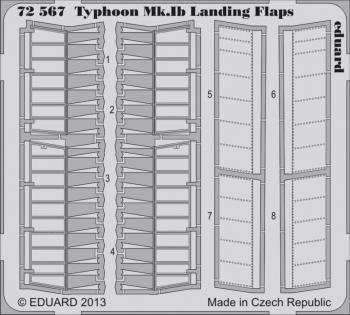 Eduard Photoetch 1:72 - Typhoon Mk.lb Landing Flaps
