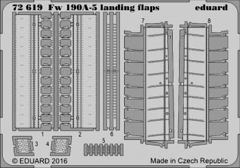 Eduard Photoetch 1:72 - Fw 190A-5 Landing Flaps (EDK70115)