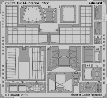 Eduard Photoetch 1:72 - P-61A Black Widow Interior (H-Boss)