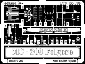 Eduard Photoetch (Zoom) 1:72 - MC.202 Folgore (Hasegawa)