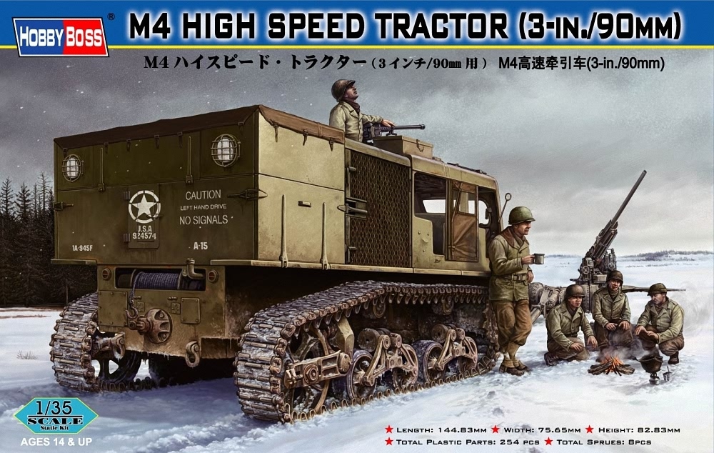 Hobbyboss 1:35 - M4 High Speed Tractor (3in / 90mm)