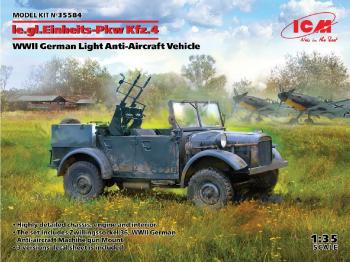 ICM 1:35 - le.gl.Einheitz-Pkw Kfz.4, WWII German AA Vehicle