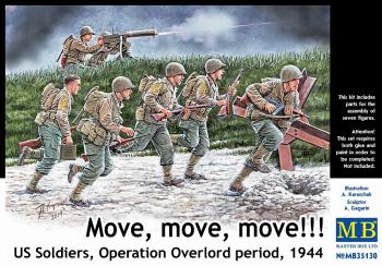 Masterbox 1:35 - US Soldiers, Operation Overlord 'Move, Move, Move!'