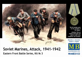 Masterbox 1:35 - Soviet Marines, Attack, 1941-1942. Eastern Front Battle Series