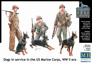 Masterbox 1:35 - Dogs in the service in Marine Corps, WW II era