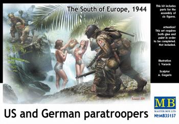 Masterbox 1:35 - US and German Paratroopers (The south of Europe 1944)