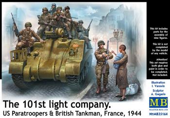 Masterbox 1:35 - The 101st light company. US Paratroopers & British Tankman,
