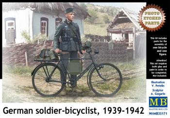 Masterbox 1:35 - German Soldier on Bike, 1939-1942