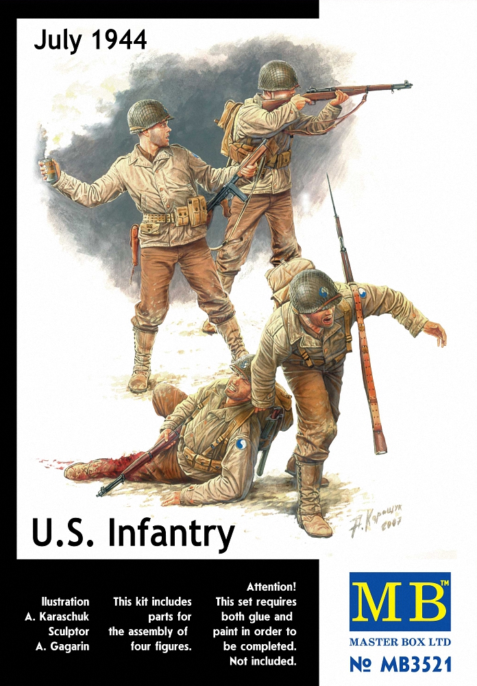 Masterbox 1:35 - U.S. Infantry, 1944..