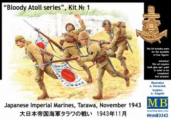 Masterbox 1:35 - 'Bloody Atoll Series.  Kit No 1'. Japanese Imperial Marines, Tarawa, November 1943.