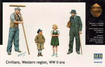 Masterbox 1:35 - Peasants Western Europe WWII era