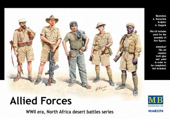 Masterbox 1:35 - Allied Forces, WWII, North Africa desert battles series