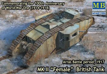 Masterbox 1:72 - Mk II 'Female' British Tank, Arras Battle Period 1917