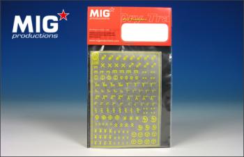 Mig Transfers 1:35 - Wehrmacht Armour Numbers (Yellow)
