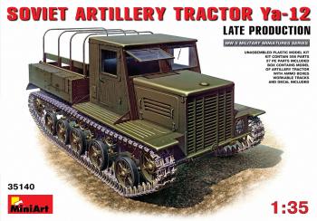 Miniart 1:35 - Ya-12 Late Prod Soviet Artillery Tractor