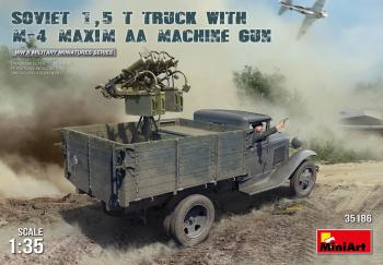 Miniart 1:35 - Soviet 1.5t Truck w/ M-4 Maxim AA Gun