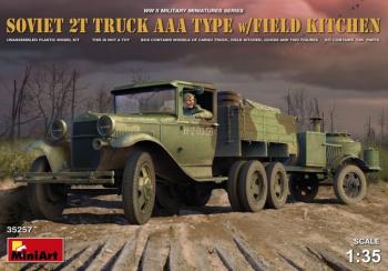 Miniart 1:35 - Soviet 2ton AAA Type Truck w/ Field Kitchen