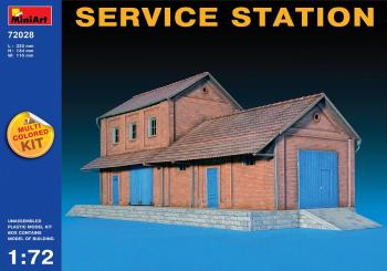 Miniart 1:72 - Service Station (Multi Coloured Kit)