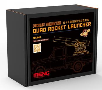 Meng Model 1:35 Pick-Up Mounted Quad Rocket Launcher