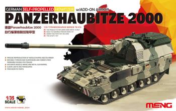 Meng Model 1:35 - German Panzerhaubitze 2000 Self-Propelled Howitzer W/add on Ar